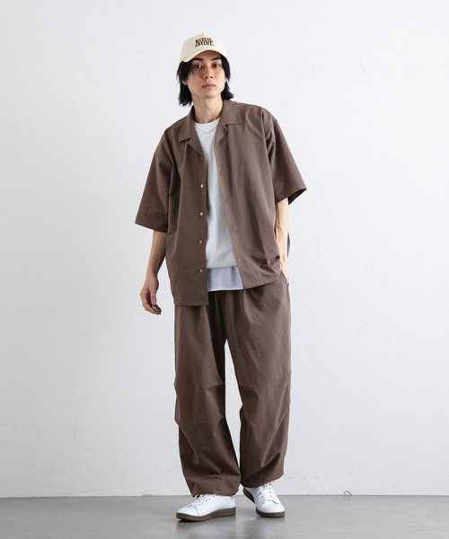 417 EDIFICE（フォーワンセブンエディフィス）の「サッカー ワイドイージーパンツ（スラックス・メンズ・ブラック/ベージュ・MEDIUM/LARGE）」の12枚目の写真