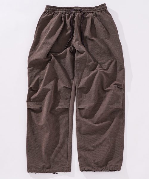 417 EDIFICE（フォーワンセブンエディフィス）の「サッカー ワイドイージーパンツ（スラックス・メンズ・ブラック/ベージュ・MEDIUM/LARGE）」の14枚目の写真