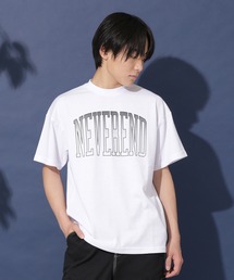 GLAZOS | 【大人向けサイズあり】【防虫加工】フロントグラデーションカレッジロゴ半袖Tシャツ(Tシャツ/カットソー)