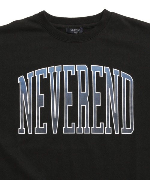 GLAZOS(グラソス)の「【大人向けサイズあり】【防虫加工】フロントグラデーションカレッジロゴ半袖Tシャツ(Tシャツ/カットソー・キッズ・カーキ/ブラック/ホワイト・140cm/150cm/160cm/170cm)」の7枚目の写真