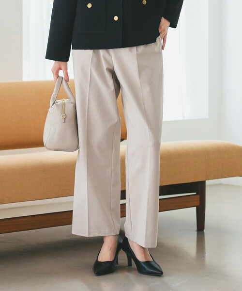 B:MING by BEAMS(ビーミングバイビームス)の「【4サイズ展開】スタイルフリー ワイド パンツ(XS~L)(スラックス・レディース・ライトグレー/ブラウン/ブラック/チャコールグレー・X-SMALL/SMALL/MEDIUM/LARGE)」の9枚目の写真