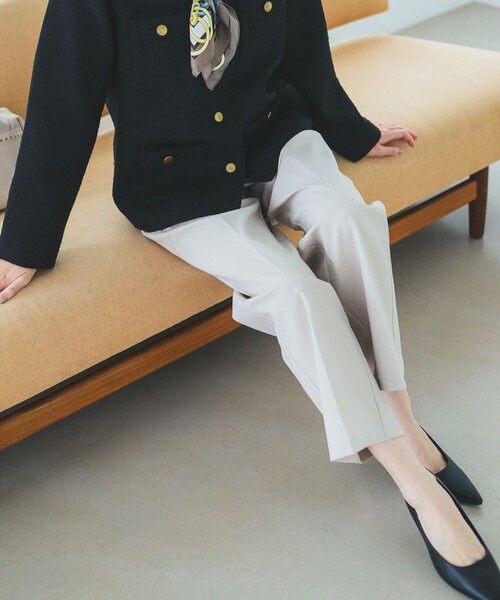 B:MING by BEAMS(ビーミングバイビームス)の「【4サイズ展開】スタイルフリー ワイド パンツ(XS~L)(スラックス・レディース・ライトグレー/ブラウン/ブラック/チャコールグレー・X-SMALL/SMALL/MEDIUM/LARGE)」の10枚目の写真