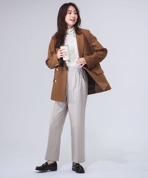 B:MING by BEAMS(ビーミングバイビームス)の「【4サイズ展開】スタイルフリー ワイド パンツ(XS~L)(スラックス・レディース・ライトグレー/ブラウン/ブラック/チャコールグレー・X-SMALL/SMALL/MEDIUM/LARGE)」の12枚目の写真