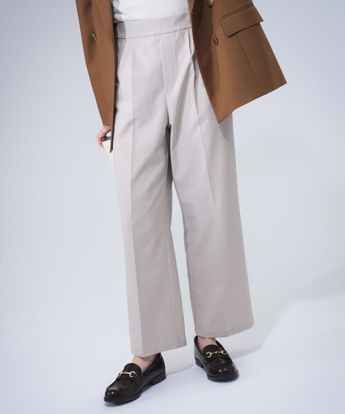 B:MING by BEAMS(ビーミングバイビームス)の「【4サイズ展開】スタイルフリー ワイド パンツ(XS~L)(スラックス・レディース・ライトグレー/ブラウン/ブラック/チャコールグレー・X-SMALL/SMALL/MEDIUM/LARGE)」の14枚目の写真