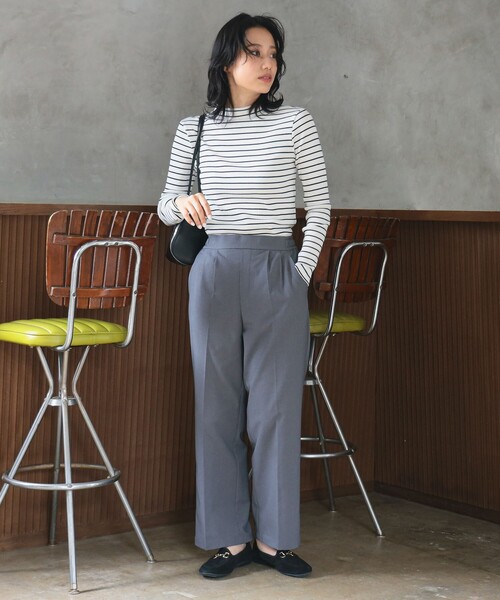 B:MING by BEAMS(ビーミングバイビームス)の「【4サイズ展開】スタイルフリー ワイド パンツ(XS~L)(スラックス・レディース・ライトグレー/ブラウン/ブラック/チャコールグレー・X-SMALL/SMALL/MEDIUM/LARGE)」の16枚目の写真