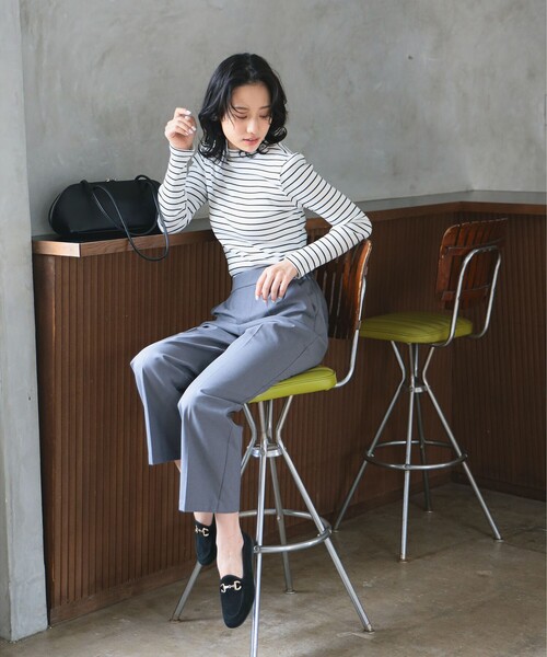 B:MING by BEAMS(ビーミングバイビームス)の「【4サイズ展開】スタイルフリー ワイド パンツ(XS~L)(スラックス・レディース・ライトグレー/ブラウン/ブラック/チャコールグレー・X-SMALL/SMALL/MEDIUM/LARGE)」の18枚目の写真