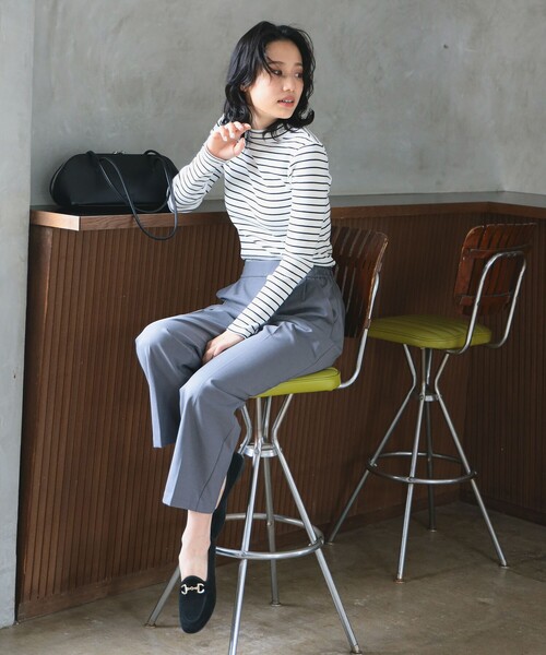 B:MING by BEAMS(ビーミングバイビームス)の「【4サイズ展開】スタイルフリー ワイド パンツ(XS~L)(スラックス・レディース・ライトグレー/ブラウン/ブラック/チャコールグレー・X-SMALL/SMALL/MEDIUM/LARGE)」の19枚目の写真