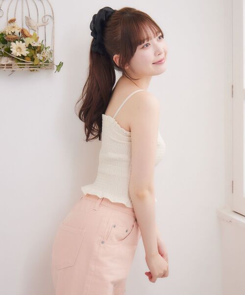 ems excite（エムズエキサイト）の「プレートフリルボレロSET（シャツ/ブラウス・レディース・ブラック/ナチュラル/ブルー・FREE）」の13枚目の写真