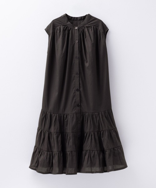 NAVY(ネイビー)の「NAVY 綿100% ティアードワンピース(ワンピース・キッズ・モカ/ミント/オリーブ・130/120/160/150/140)」の2枚目の写真