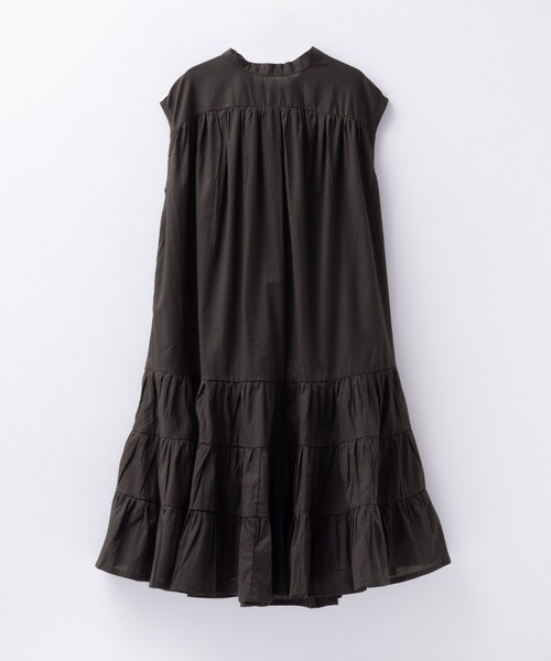 NAVY(ネイビー)の「NAVY 綿100% ティアードワンピース(ワンピース・キッズ・モカ/ミント/オリーブ・130/120/160/150/140)」の4枚目の写真