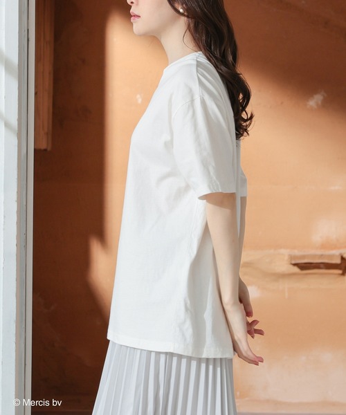 Honeys（ハニーズ）の「ミッフィー／ゆるＴシャツ（Tシャツ/カットソー・レディース・グリーン/ピンク/ホワイト/ベージュ/スミクロ・LL/SS/L/M/S）」の14枚目の写真