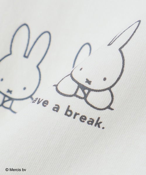 Honeys（ハニーズ）の「ミッフィー／ゆるＴシャツ（Tシャツ/カットソー・レディース・グリーン/ピンク/ホワイト/ベージュ/スミクロ・LL/SS/L/M/S）」の17枚目の写真