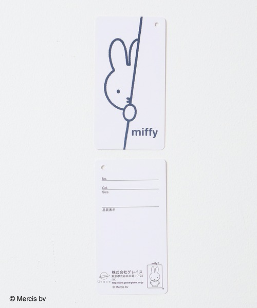 Honeys（ハニーズ）の「ミッフィー／ゆるＴシャツ（Tシャツ/カットソー・レディース・グリーン/ピンク/ホワイト/ベージュ/スミクロ・LL/SS/L/M/S）」の18枚目の写真