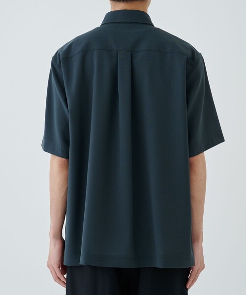 STUDIOUS SELECT(ステュディオスセレクト)の「【IRENISA/イレニサ】STUDIOUS別注 SHORT-SLEEVED SHIRT WITH LEATHER TAB(シャツ/ブラウス・メンズ・ダークネイビー/ダークグレー・2/3)」の17枚目の写真