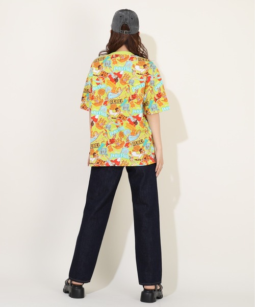 Disney(ディズニー)の「親子お揃い ディズニー ステッカー風総柄 Tシャツ 9534A(Tシャツ/カットソー・レディース・その他10/グリーン系その他7/その他21・M/S/L)」の9枚目の写真