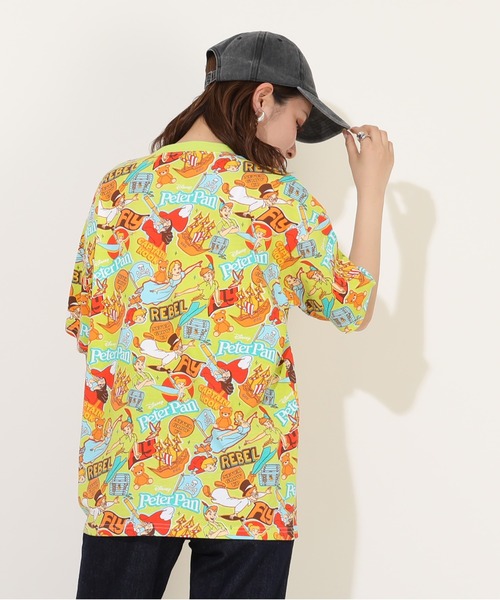 Disney(ディズニー)の「親子お揃い ディズニー ステッカー風総柄 Tシャツ 9534A(Tシャツ/カットソー・レディース・その他10/グリーン系その他7/その他21・M/S/L)」の12枚目の写真