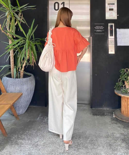 セール】切替ペプラムTシャツ（Tシャツ/カットソー）｜INGNI