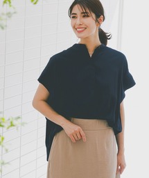 Elura | 艶とろバンドカラーブラウス/124116(シャツ/ブラウス)