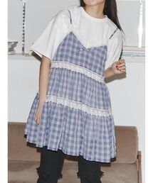 merry jenny | checkフレアベビードール(キャミソール)