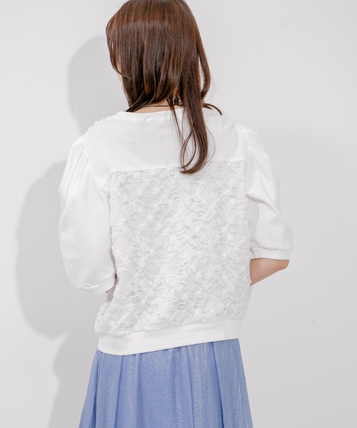 Jayro(ジャイロ)の「花レースプルオーバー(Tシャツ/カットソー・レディース・ホワイト系その他/ブラック・FREE)」の9枚目の写真