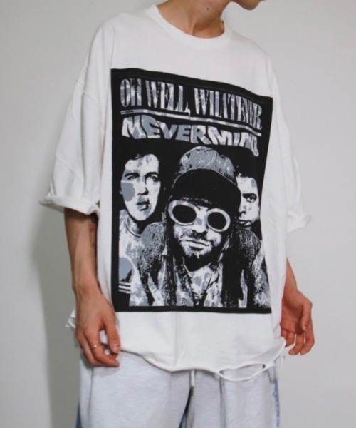 XU(エックスユー)の「【XU】print damage tee(Tシャツ/カットソー・メンズ・ブラック/ホワイト・ONE SIZE)」の1枚目の写真