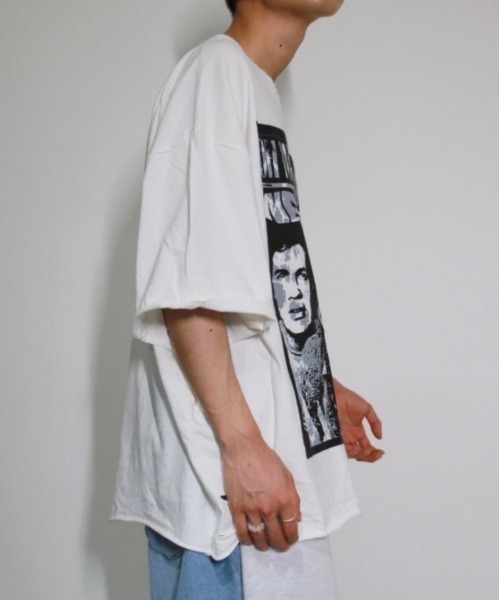 XU(エックスユー)の「【XU】print damage tee(Tシャツ/カットソー・メンズ・ブラック/ホワイト・ONE SIZE)」の3枚目の写真