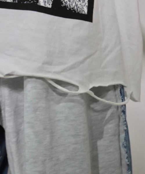 XU(エックスユー)の「【XU】print damage tee(Tシャツ/カットソー・メンズ・ブラック/ホワイト・ONE SIZE)」の8枚目の写真