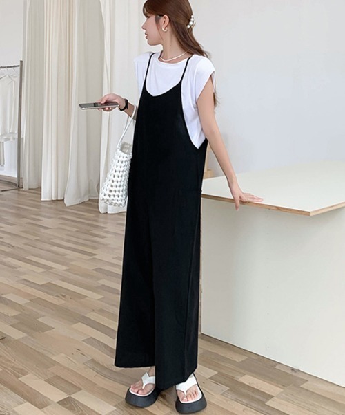 Miniministore(ミニミニストア)の「オールインワン サロペットパンツ 韓国風(サロペット/オーバーオール・レディース・ブラック/ブラウン・FREE)」の6枚目の写真