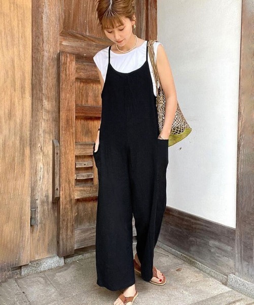 Miniministore(ミニミニストア)の「オールインワン サロペットパンツ 韓国風(サロペット/オーバーオール・レディース・ブラック/ブラウン・FREE)」の9枚目の写真