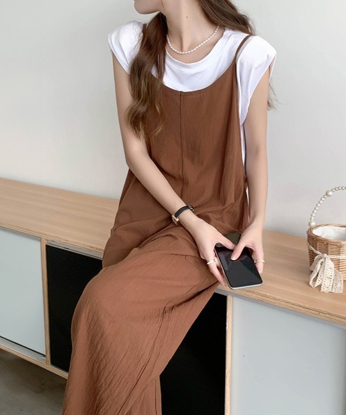Miniministore(ミニミニストア)の「オールインワン サロペットパンツ 韓国風(サロペット/オーバーオール・レディース・ブラック/ブラウン・FREE)」の15枚目の写真