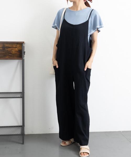 Miniministore(ミニミニストア)の「オールインワン サロペットパンツ 韓国風(サロペット/オーバーオール・レディース・ブラック/ブラウン・FREE)」の16枚目の写真