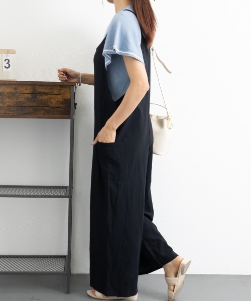 Miniministore(ミニミニストア)の「オールインワン サロペットパンツ 韓国風(サロペット/オーバーオール・レディース・ブラック/ブラウン・FREE)」の17枚目の写真