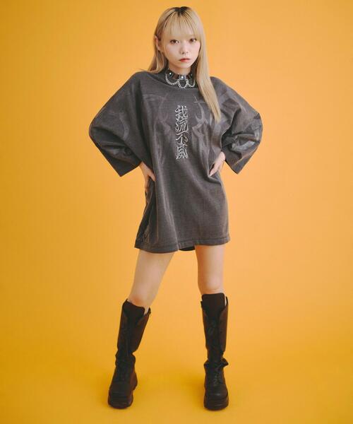 GALFY（ガルフィー）の「GALFY/ガルフィー/【LHP別注】ピグメントドルマン中二病BIG TEE（Tシャツ/カットソー・メンズ・ブラック/ブラウン・LARGE/X-LARGE）」の17枚目の写真