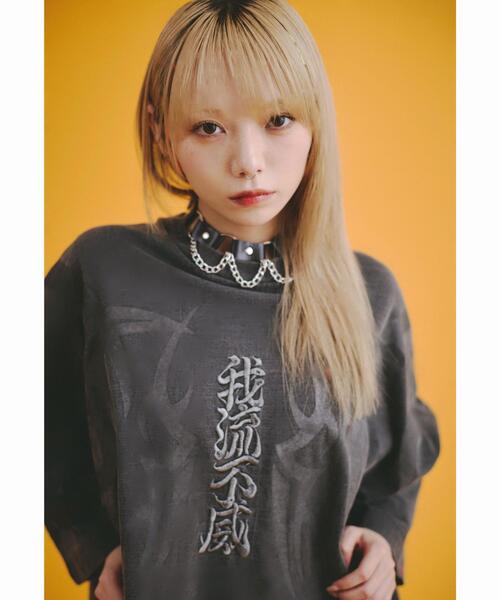 GALFY（ガルフィー）の「GALFY/ガルフィー/【LHP別注】ピグメントドルマン中二病BIG TEE（Tシャツ/カットソー・メンズ・ブラック/ブラウン・LARGE/X-LARGE）」の11枚目の写真