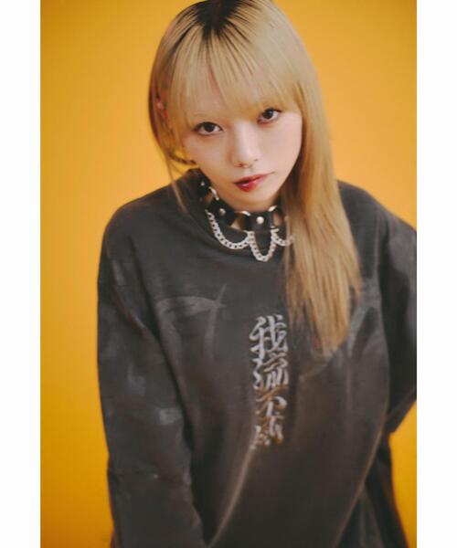 GALFY（ガルフィー）の「GALFY/ガルフィー/【LHP別注】ピグメントドルマン中二病BIG TEE（Tシャツ/カットソー・メンズ・ブラック/ブラウン・LARGE/X-LARGE）」の10枚目の写真