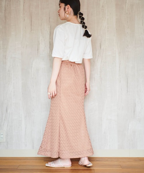 mil(ミル)の「ロゴリンガーTシャツ(Tシャツ/カットソー・レディース・グレイッシュベージュ/オレンジ/ミント/アッシュグレー・S/XS)」の13枚目の写真