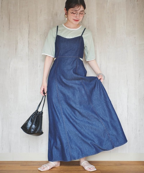 mil(ミル)の「ロゴリンガーTシャツ(Tシャツ/カットソー・レディース・グレイッシュベージュ/オレンジ/ミント/アッシュグレー・S/XS)」の19枚目の写真