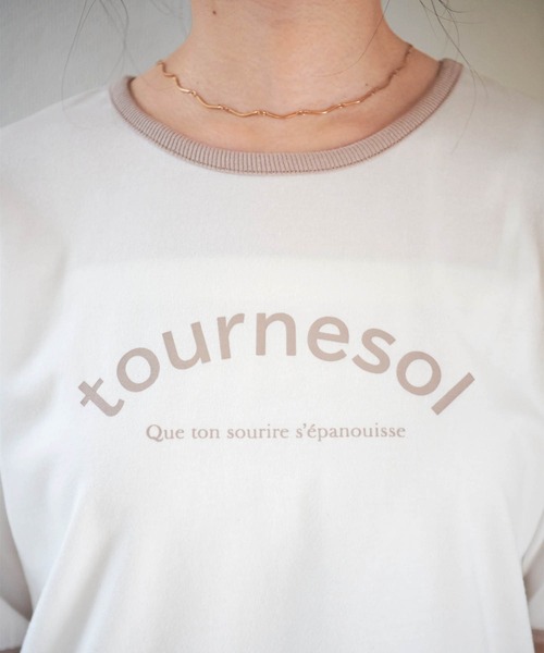 mil(ミル)の「ロゴリンガーTシャツ(Tシャツ/カットソー・レディース・グレイッシュベージュ/オレンジ/ミント/アッシュグレー・S/XS)」の22枚目の写真