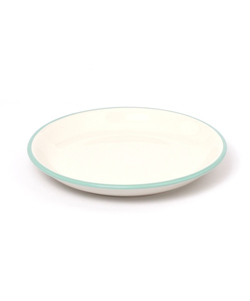 BAYFLOW（ベイフロー）の「[電子レンジ・食洗機OK]BFホウロウ風プレート20.5cm（食器・レディース・ブルー/グレー/ピンク・0）」の4枚目の写真