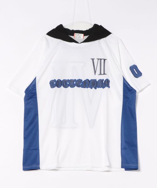 a.p.o.v.(エーピーオービー)の「a.p.o.v. フーディーメッシュサッカーゲームシャツ(Tシャツ/カットソー・メンズ・ホワイト/ブラック・ONESIZE)」の7枚目の写真
