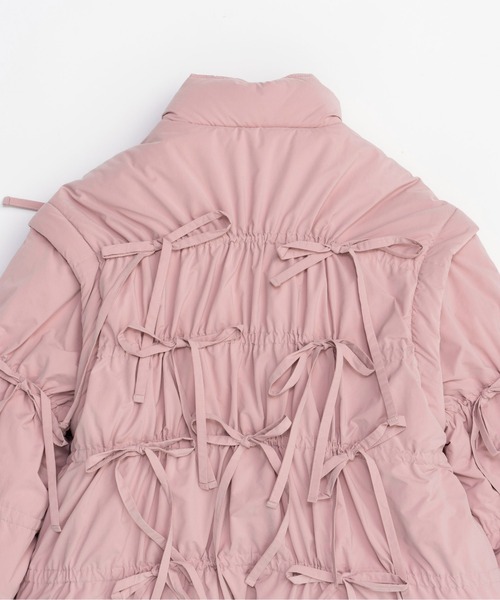 メゾンスペシャル maison special リボンパッファーベスト MAISON SPECIAL（メゾンスペシャル）の「Ribbon Puffer Vest