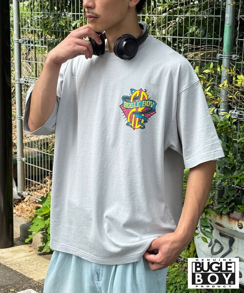 CIAOPANIC（チャオパニック）の「【BUGLE BOY/ビューグル ボーイ】古着ライク加工半袖プリントTシャツ（Tシャツ/カットソー・レディース・ブラック/ホワイト/パープル/オレンジ/ミント/レッド/ライム/ブルー/グレー・FREE）」の22枚目の写真