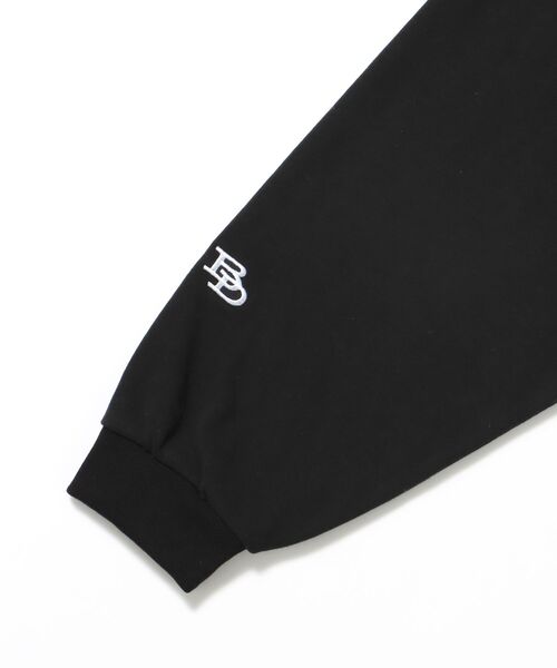 BEN DAVIS/WHITE LABEL（ベンデイビス ホワイトラベル）の「【BEN DAVIS（ベンデイビス）】CIRCLE LOGO BRUSHED LS / クルーネック 長袖 ロンT サークルロゴ ドローコード（Tシャツ/カットソー・メンズ・ブラック/ライトグレー/ホワイト・MEDIUM/LARGE/X-LARGE）」の13枚目の写真