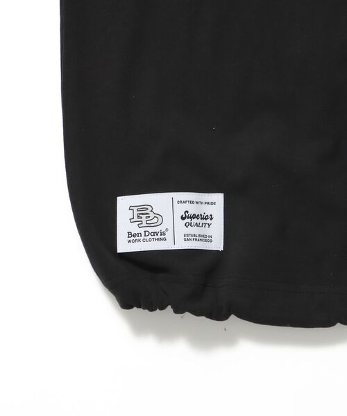 BEN DAVIS/WHITE LABEL（ベンデイビス ホワイトラベル）の「【BEN DAVIS（ベンデイビス）】CIRCLE LOGO BRUSHED LS / クルーネック 長袖 ロンT サークルロゴ ドローコード（Tシャツ/カットソー・メンズ・ブラック/ライトグレー/ホワイト・MEDIUM/LARGE/X-LARGE）」の14枚目の写真