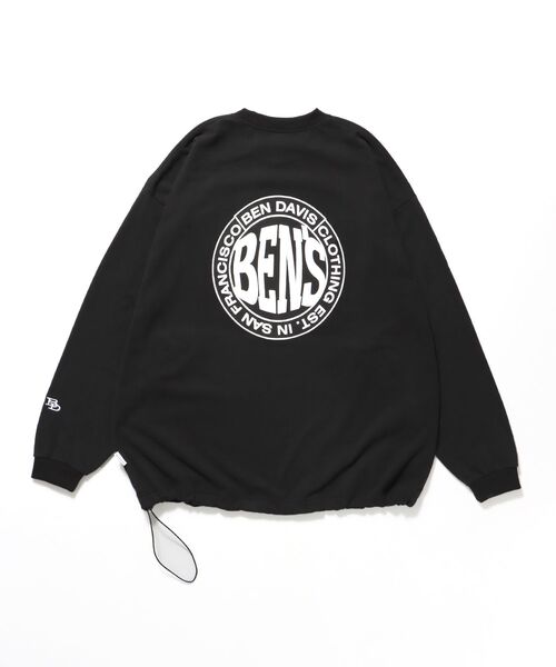 BEN DAVIS/WHITE LABEL（ベンデイビス ホワイトラベル）の「【BEN DAVIS（ベンデイビス）】CIRCLE LOGO BRUSHED LS / クルーネック 長袖 ロンT サークルロゴ ドローコード（Tシャツ/カットソー・メンズ・ブラック/ライトグレー/ホワイト・MEDIUM/LARGE/X-LARGE）」の17枚目の写真