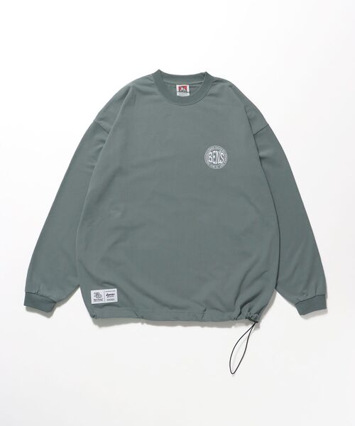 BEN DAVIS/WHITE LABEL（ベンデイビス ホワイトラベル）の「【BEN DAVIS（ベンデイビス）】CIRCLE LOGO BRUSHED LS / クルーネック 長袖 ロンT サークルロゴ ドローコード（Tシャツ/カットソー・メンズ・ブラック/ライトグレー/ホワイト・MEDIUM/LARGE/X-LARGE）」の20枚目の写真