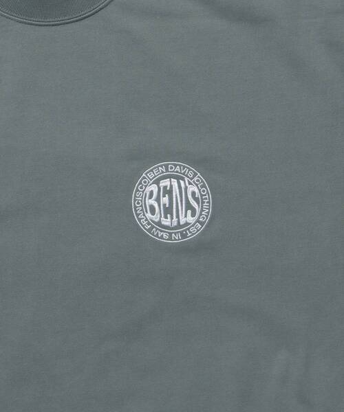 BEN DAVIS/WHITE LABEL（ベンデイビス ホワイトラベル）の「【BEN DAVIS（ベンデイビス）】CIRCLE LOGO BRUSHED LS / クルーネック 長袖 ロンT サークルロゴ ドローコード（Tシャツ/カットソー・メンズ・ブラック/ライトグレー/ホワイト・MEDIUM/LARGE/X-LARGE）」の21枚目の写真