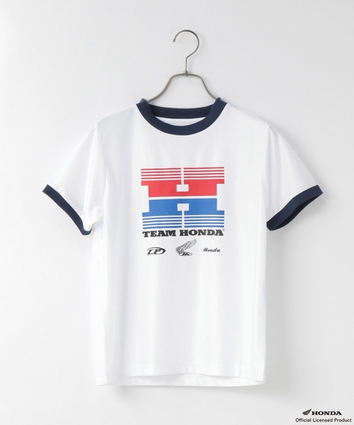 LOWRYS FARM（ローリーズファーム）の「ＨＯＮＤＡＭＩＮＩＴＳＳ　136040（Tシャツ/カットソー・レディース・オフホワイト/ブラック/ネイビー・FREE）」の2枚目の写真