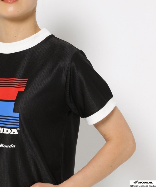 LOWRYS FARM（ローリーズファーム）の「ＨＯＮＤＡＭＩＮＩＴＳＳ　136040（Tシャツ/カットソー・レディース・オフホワイト/ブラック/ネイビー・FREE）」の12枚目の写真