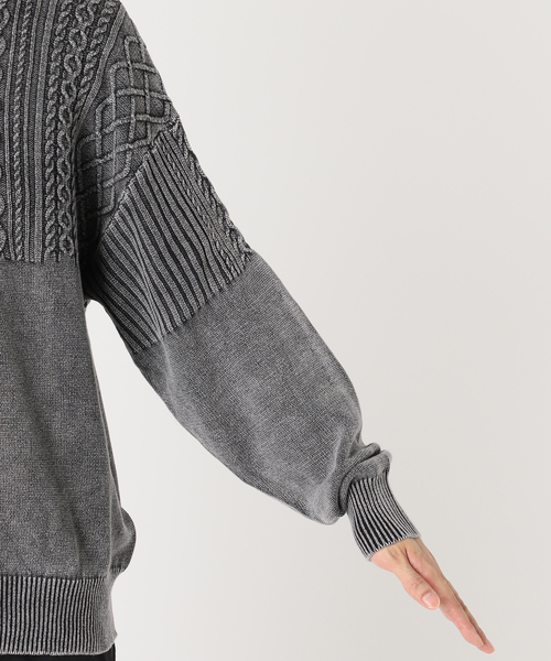 JOURNAL STANDARD J.S HOMESTEAD(ジャーナルスタンダードホームステッド)の「J.S.Homestead / FADE ROLLNECK KNIT(ニット/セーター・メンズ・ブラック/ネイビー/ブラウン系その他・MEDIUM/LARGE)」の13枚目の写真